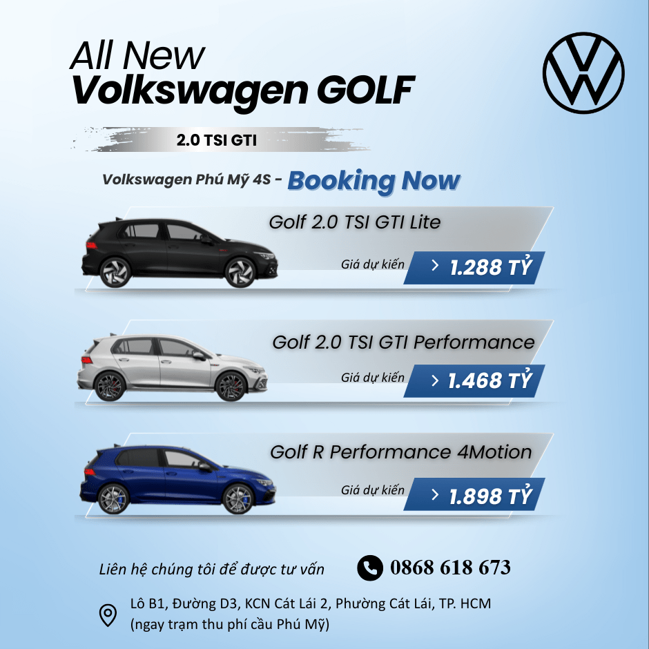 golf R HÃY LÀ NHỮNG NGƯỜI ĐẦU TIỀN SỞ HỮU DÒNG XE HOTHATCH HIỆU NĂNG CAO "VOLKSWAGEN GOLF"
